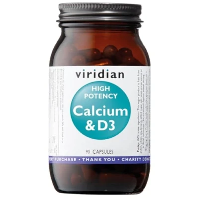 Image of Viridian High Potency Calcium &amp; Vitamin D3 90 Capsules