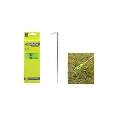 Image of Summit Pack of 20 Outdoor Camping Tent Pegs in Carry Bag