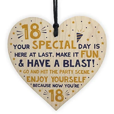 Image of RED OCEAN 18th Card Eighteenth Birthday Gift For Daughter Son 18 Decorations