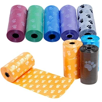 Image of SI 1000 Doggy Bags Scented Dog Poo Waste Tie Handles 26 29cm Medium Pooper Scooper