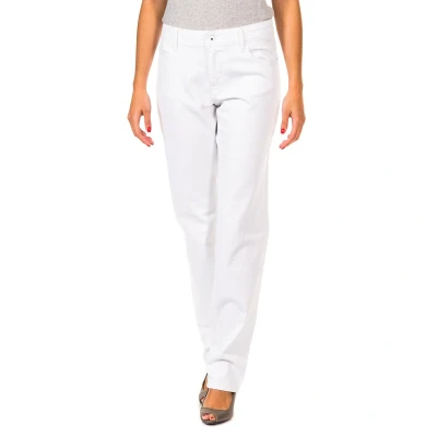 Image of Gaastra Womens Long straight cut trousers with hems 31694100 woman White Cotton Size 32 (Waist)