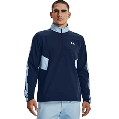 Image of Under Armour Mens 2022 Storm Windstrike Sweater Academy/Peninsula Blue M