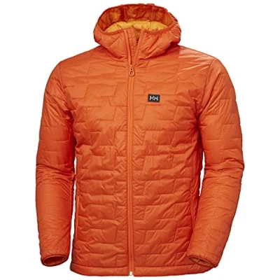 Image of Helly Hansen Men&#039;s Lifaloft Hooded Insulator Jacket, Patrol Orange, XL