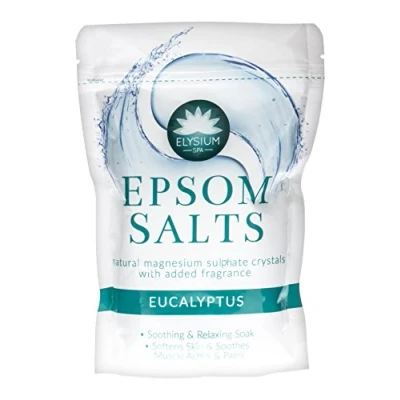 Image of Elysium Spa Eucalyptus Sore Muscle &amp; Back Soak/Epsom Salts/Spa Bath Minerals/BP Food Grade Magnesium Sulfate FMCG