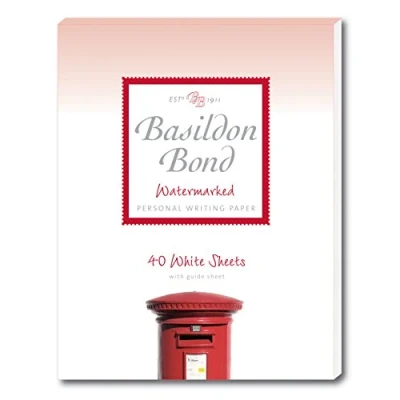 Image of Basildon Bond Luxury Writing Pad with 40 Sheets White, P4TO (178 x 229mm)