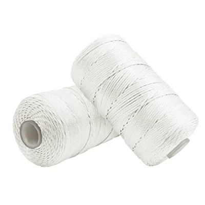 Image of Uiopa Macrame Cord 1.5mm x 400m, Nylon Yarn for Crochet and Knitting, White String Craft Rope Wall Hangings, Dream Catchers, Jewelry Making, DIY Projects
