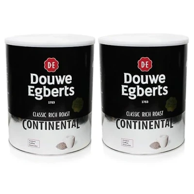 Image of Douwe Egberts Continental Rich Instant Coffee 750g (Pack of 2, Total 1500g)
