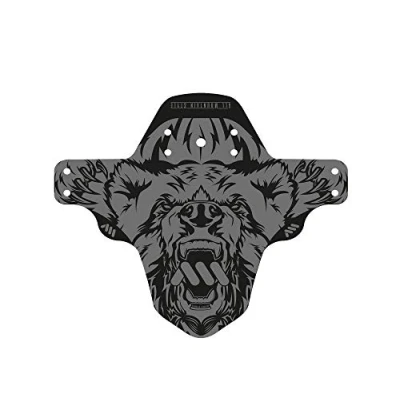 Image of All Mountain Style Unisex AMSMG1BEGY Mudguard Protects You and Your Bike from The Waste Dirt! Grey/Bear, XL