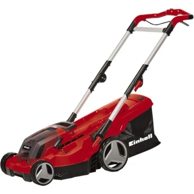 Image of Einhell GE CM 36/37 Li Power X Change 36V Cordless Lawn Mower 37cm Cutting Width, 45L Grass Box, 6 Heights Solo Walk Behind Lawnmower Battery and Charger Not Included