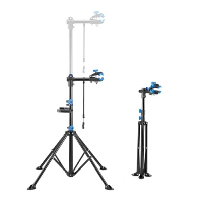 Image of VEVOR Bike Repair Stand, 66 lb Heavy duty Bicycle Work Stand with 32.8 56.6 in Adjustable Height &amp; Magnetic Tool Tray, Foldable Maintenance Rack, Shop Home Mechanics for Mountain Road