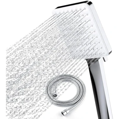 Image of Newentor Shower Head and Hose Six Modes, High Pressure Heads with Set 1.75m, Power for Low