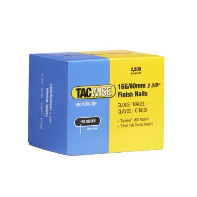 Image of Tacwise 0300 Type 16G / 60 mm Galvanised Finish Nails, Pack of 2500