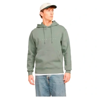 Image of Jack &amp; Jones Jjestar HOOD Hoodie, Men&#039;s, Size: XS, Iceberg green