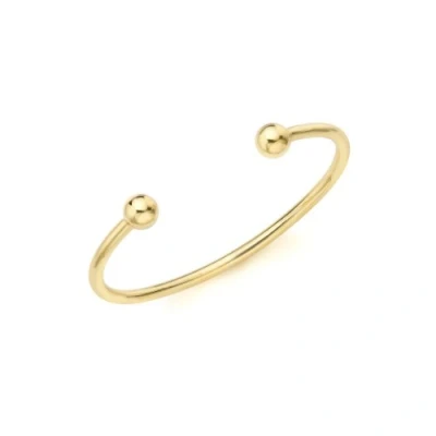 Image of CARISSIMA Gold Children&#039;s 9ct Yellow Torque Bangle
