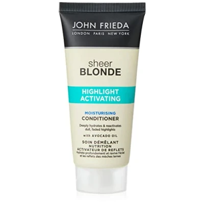 Image of John Frieda, Sheer Blonde Highlight Activating Moisturising Mini Conditioner, 50ml, Packaging may vary