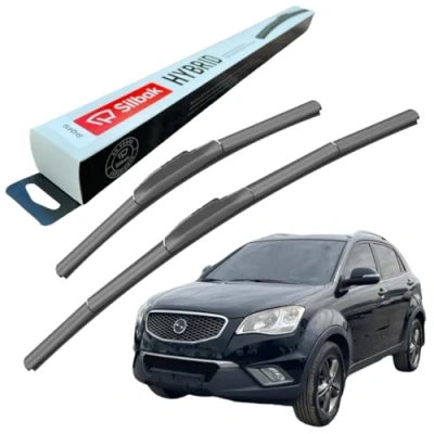 Image of Silbak Windscreen Wipers, fits for SSANGYONG KORANDO C (2011 ONWARDS) Front Wiper Blades, 600mm/400mm