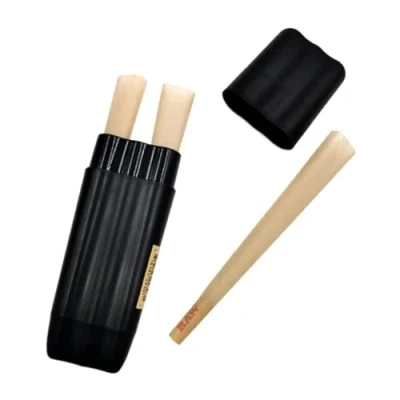 Image of Stylex Party RAW Three Tree Cone Cigarette Holder Air Tight Hard Plastic Travel Case