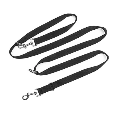 Image of YankMooM Dog Training Lead Leash,6.9FT Double Ended for Walking Running Multi Function Rope(Black)