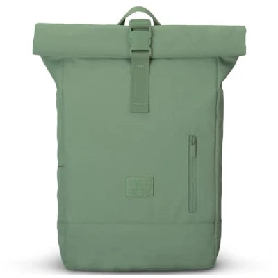 Image of JOHNNY URBAN Roll Top Backpack Women &amp; Men Green Robin Medium Durable Rolltop Daypack Casual Rucksack Day Bag 16 Inch Laptop Compartment Water Repellent