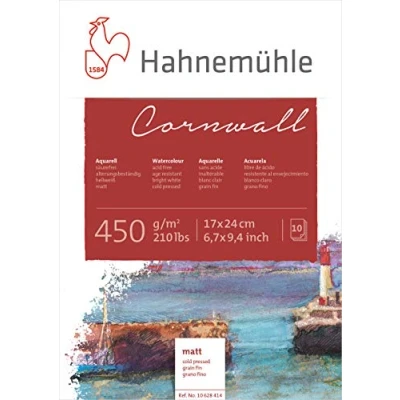 Image of Hahnemuhle Cornwall 450gsm Block 17 x 24cm Matt