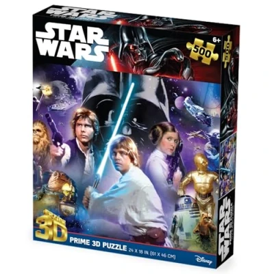 Image of Prime 3D ST32637 RD RS263108 Darth vader Puzzle, Multicolor, único