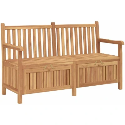 Image of vidaXL with Storage Brown 150 x 60 90 cm Solid teak wood