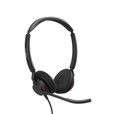 Image of Jabra Engage 50 II schnurgebundenes Stereo Headset mit geräuschunterdrückender 3 Mic Technologie und USB A Kabel, ultraleicht allen führenden UC Plattformen wie Zoom &amp; Unify kompatibel Schwarz