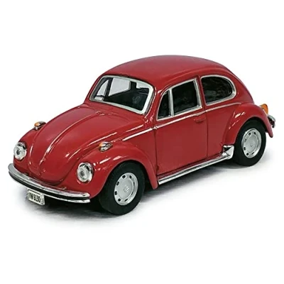 Image of Cararama 410500 Burgundy Beetle 1:43 Scale Model