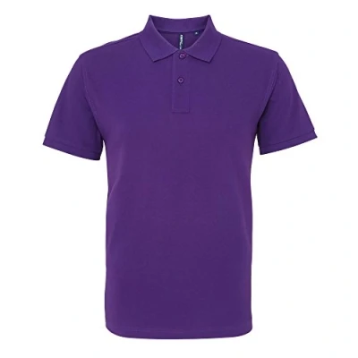 Image of Asquith &amp; Fox Men&#039;s Polo Shirt, Purple (Purple 000), XXXXX Large (Size:5XL)