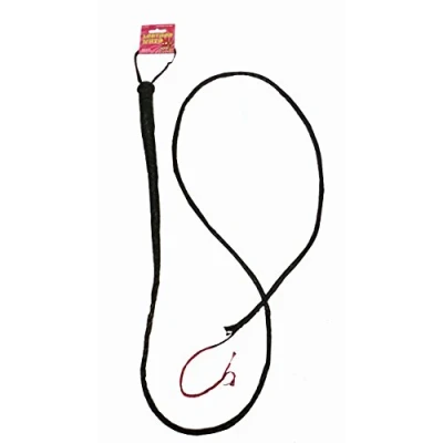 Image of FANCY DRESS ACCESSORY BLACK LEATHER WHIP