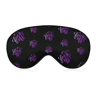 Image of Fuck Off Comfortable Sleep Eye Mask Soft Covers for Sleeping with Adjustable Strap