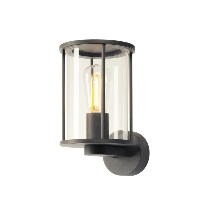 Image of SLV Photonia outdoor wall lamp, anthracite, aluminium, width 14.6 cm