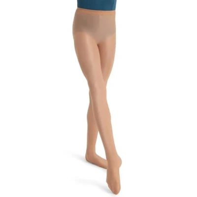 Image of Capezio Girl&#039;s 1808c Footed Tight, Light Toast, 41974 UK