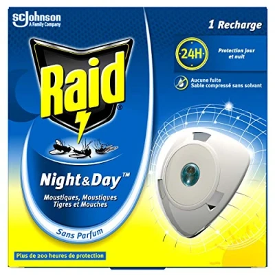 Image of Raid Night&amp;Day Electric Mosquitoes/Tiger Flies, 240 Hours, Pack of 3