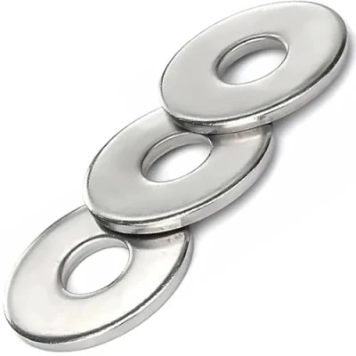 Image of M6 6mm Washers for Screws (Pack of: 50) Large Flat Washer Form G Penny Steel Zinc Plated DIN 9021