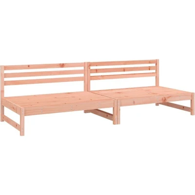 Image of vidaXL Garden Middle Sofas 2 pcs 120x80 cm Solid Wood Douglas