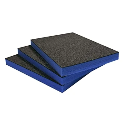 Image of Shadow Foam Multi Packs Pack of 3: 600mm x 420mm 50mm Cut and Peel for Tool Boxes, Chests, Flight Cases &amp; Storage Lean, 5S, Kaizen Boxes (50mm, Blue)