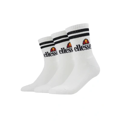 Image of Ellesse 3 PACK Socks, Size: 12 14, White