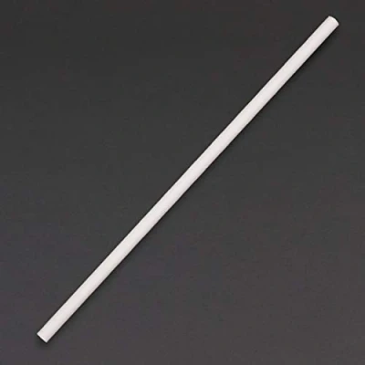 Image of Fiesta Green Compostable Paper Straws White (Pack of 250)