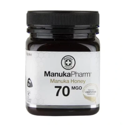 Image of Manuka Pharm Honey MGO 70 250g x 2 packs