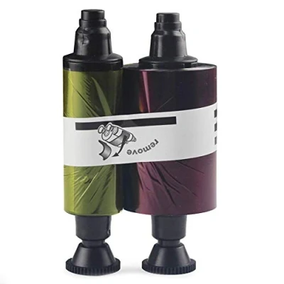 Image of R3011 YMCKO Ribbon Compatible for Evolis Pebble Dualys 3 Securion Card Printers, 200 Images