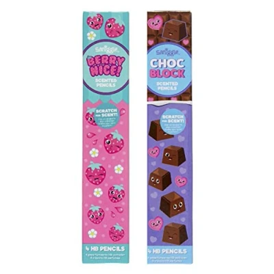 Image of Smiggle Pencils HB Scented Twin Pack (Strawberry/Chocolate)