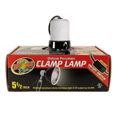 Image of Zoo Med LF 11 Porcelain Clamp Lamp, 14 cm