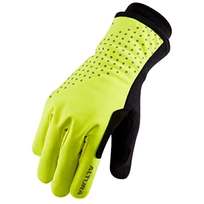 Image of Nightvision insulated waterproof gloves 2021: yellow s AL18NVIZWP1 Altura
