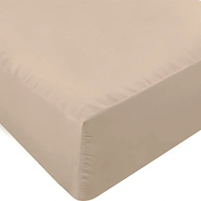 Image of Utopia Bedding Queen Fitted Sheet Bottom Deep Pocket Soft Microfiber Shrinkage and Fade Resistant Easy Care 1 Only (Beige)