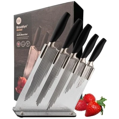 Image of Taylor&#039;s Eye Witness Brooklyn Nickel 5 Piece Knife Block Set