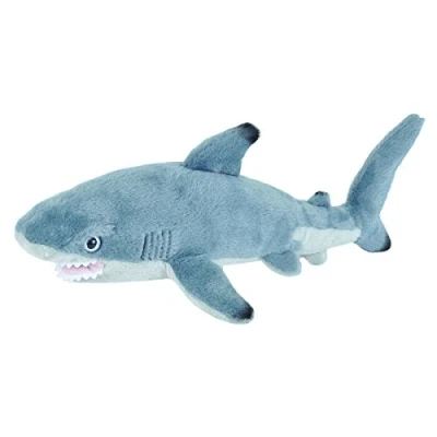 Image of Wild Republic Black Tipped Shark Plush Soft Toy, Cuddlekins Cuddly Toys, Gifts for Kids 20 cm