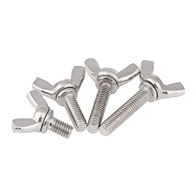 Image of ANSIEDIO M5 Metric Wing Bolt, Stainless Steel Butterfly Thumb Screws Bolts Machine Fastener, M5x40mm,5 pcs