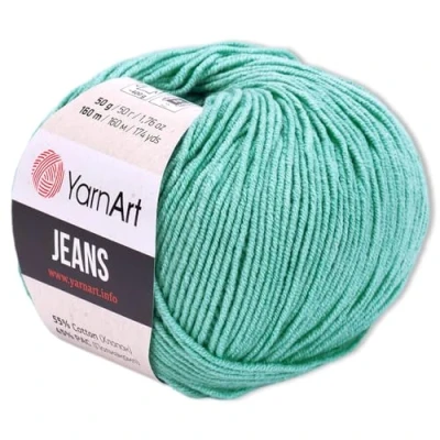 Image of Frida&#039;s Wollhaus YarnArt 50 g Jeans Knitting Crochet Amigurumi Baby Wool Pastel Colours 63 (81 Lake Green)
