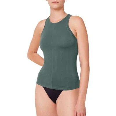 Image of Triumph Women&#039;s Beauty Layers Top SSL 02 X Pyjama, Smoky Green, Large